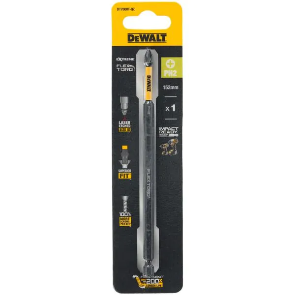 Бита DeWalt FLEXTORQ PH2*152 мм DT7800T-QZ