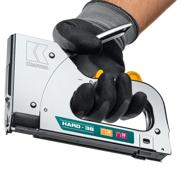Степлер KRAFTOOL кабельный рессорный EXTREM 36, тип 36 (L) калибр 20GA (10 - 14 мм)/28, 3186