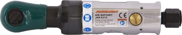 Рукоятка трещоточная пневматическая укороченная JONNESWAY 1/4"DR 230 об/мин., 34 Нм JAR-6312