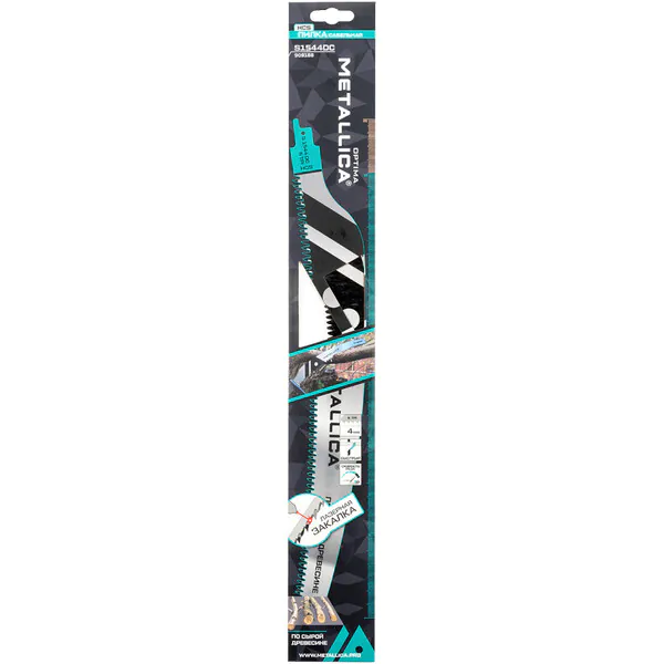 Пилка сабельная для обрезки ветвей METALLICA Optima S1544DC 370/280мм, шаг 4,2 мм, HCS-LQ 1 шт 909188