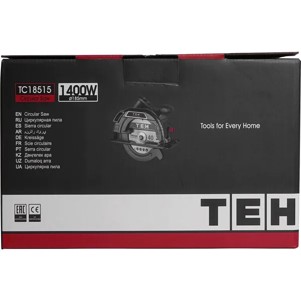Пила дисковая (циркулярная) TEH 185мм TC18515