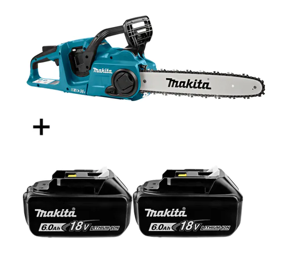 Аккумуляторная пила цепная Makita DUC353Z + Аккумулятор Makita BL1860B 2шт