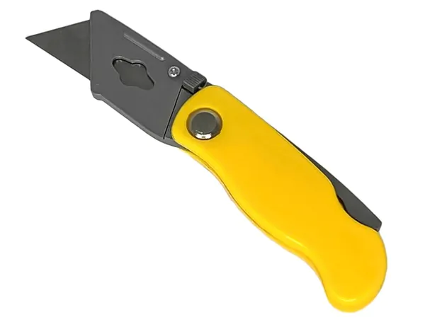 Нож трапециевидный Vertextools складной 0044-18-04