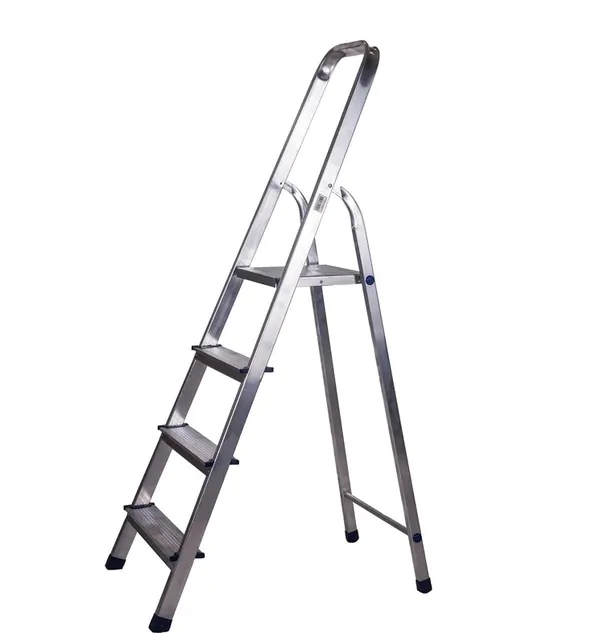 Стремянка алюминиевая SNIRREX SC1AA4 со стальной площадкой 4 ступени 1202010002