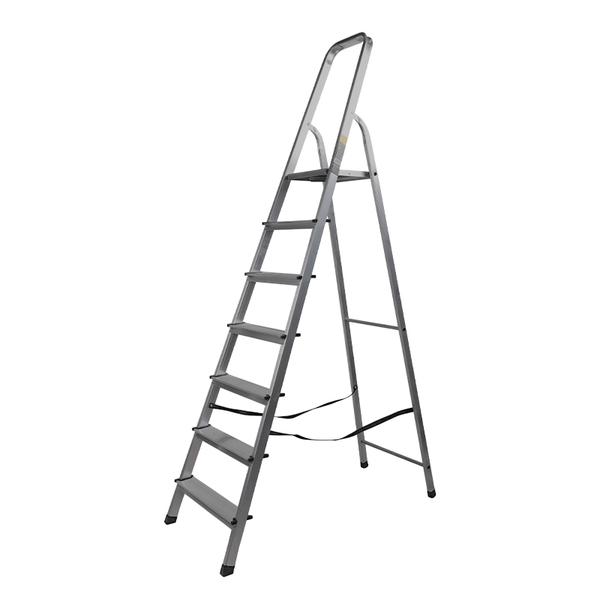 Стремянка алюминиевая SNIRREX SC1AA7 со стальной площадкой 7 ступеней 1202010005