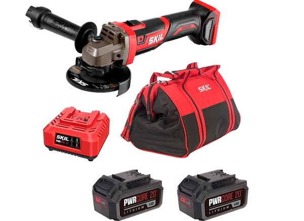 Аккумуляторный набор SKIL УШМ AG2907 + 2 АКБ  4Ач  + ЗУ + сумка BG4127 9-1-031