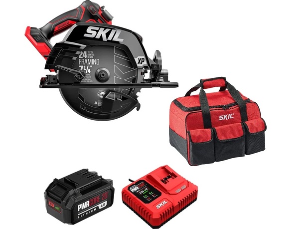 Аккумуляторный набор SKIL пила дисковая  циркулярная  CR5440 с сумкой + АКБ  4Ач  + быстрое ЗУ QC5360  150W  9-0-003