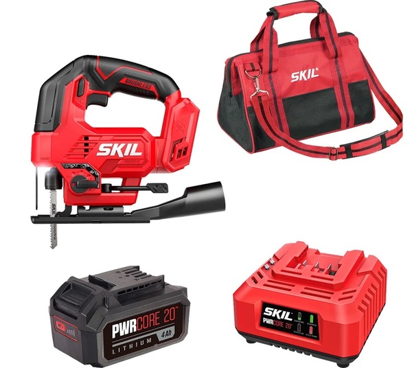 Аккумуляторный набор SKIL лобзиковая пила JS8290 + АКБ  4Ач  + ЗУ  60W  + сумка 9-1-019