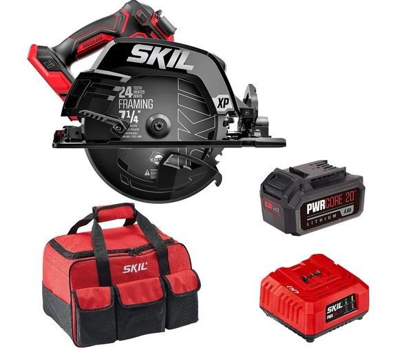 Аккумуляторный набор SKIL пила дисковая  циркулярная  CR5440 + ЗУ SKIL SC5358 + АКБ  4Ач  BY5196 9-1-033