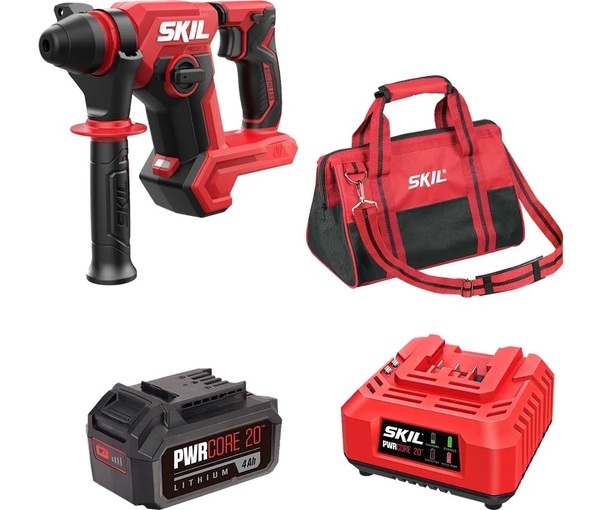 Аккумуляторный набор SKIL перфоратор RH1790  1.5Дж  + АКБ  4Ач  + ЗУ  60W  + сумка 9-1-017