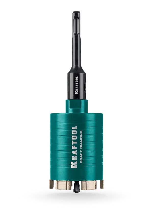 Алмазная коронка Kraftool DIAMOND для подрозетников  d72мм  16, рабочая глубина 75мм, лазерная сварка  29820-72