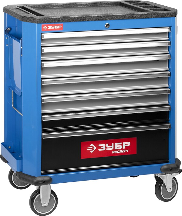 Тележка инструментальная Зубр с 7 ящиками 730*475*910мм 38903-7