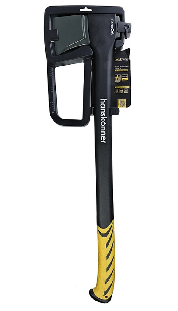 Топор Hanskonner 1400г, общий вес 2000г, длина 740мм, полая фибергл. рукоятка, HK1015-01-FB1400