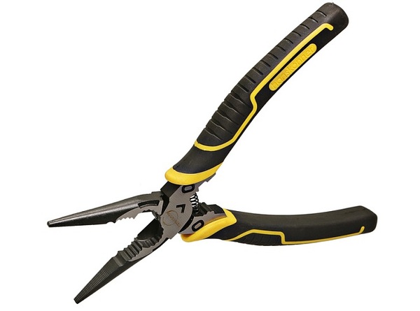 Длинногубцы Hanskonner 200мм, эксц. шарнир,+30% к силе реза, TPR рукоятки , HK1020-02-3-200