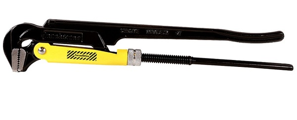 Ключ трубный рычажный Hanskonner 1,5", №2, 425мм, 90°, CrV , закалённые губки, HK1045-03-P15