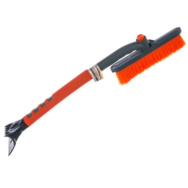 Щетка-сметка для снега Stels со скребком, поворотная голова 510мм 55305