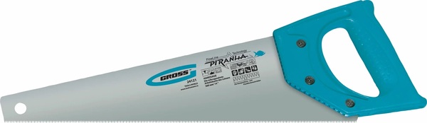 Ножовка по ламинату Gross "PIRANHA",360 мм,15-16 TPI,зуб-2D,каленый зуб 24121