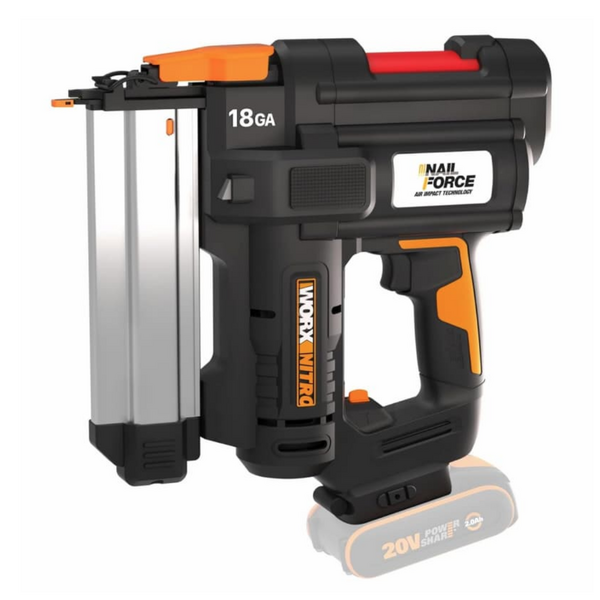 Аккумуляторный гвоздезабивной пистолет WORX WX842.9 без АКБ и ЗУ