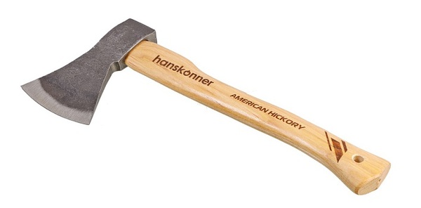 Топор деревянный Hanskonner 1000г, длина рукоятки 400мм, рукоятка гикори, HK1015-02-WD1000