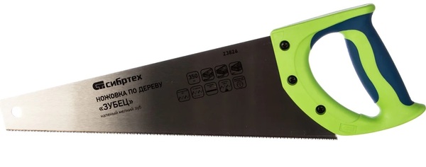 Ножовка по дереву Сибртех "Зубец"для точных пильных работ,350 мм,кал.зуб 2D, 14 TPI ,2-комп. рук-ка 23826
