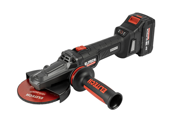 Аккумуляторная угловая шлифовальная машина Elitech CAG 2012DSL (E2213.075.01)