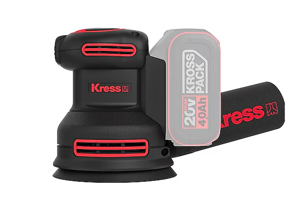 Аккумуляторная эксцентриковая шлифовальная машина KRESS KUD20.9 без АКБ и ЗУ
