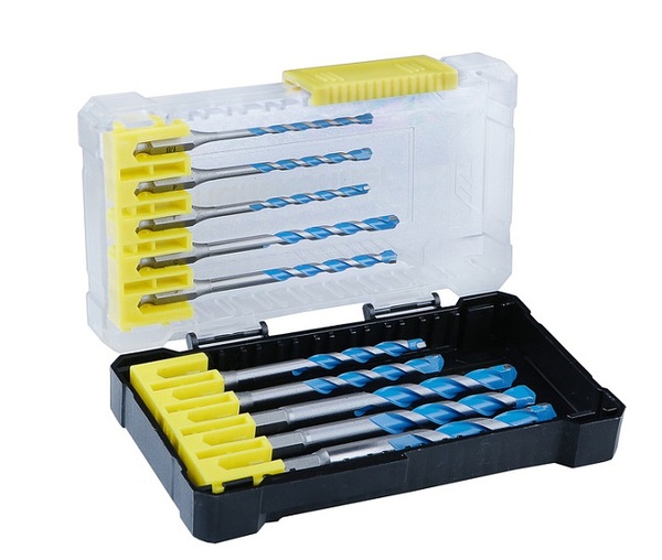 Набор универсальных свёрл Hanskonner 10 шт: 3мм, 4мм, 5мм, 6мм, 8мм, 10мм, кейс H1055-08-S10