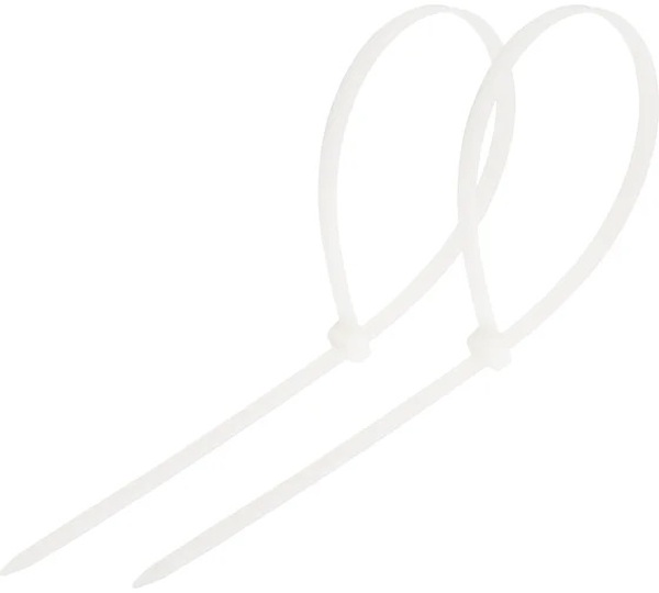 Стяжки нейлоновые REXANT 120x2,5мм, белая (100 шт/уп) 07-0120