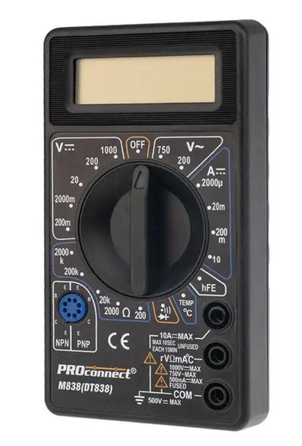 Мультиметр PROconnect M838 (DT838) 13-3013