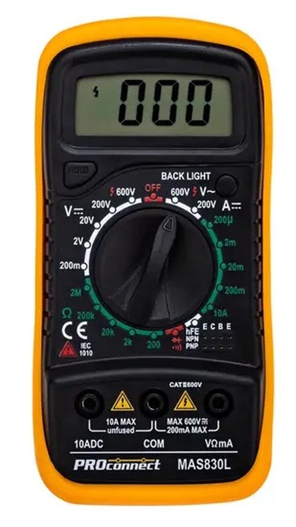 Мультиметр PROconnect MAS830L (DT850L) 13-3021