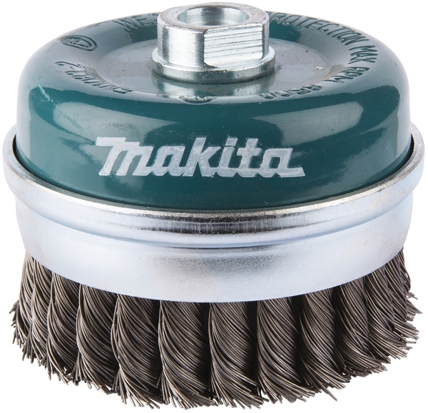 Щетка проволочная чашечная Makita  d100 мм, толщ. проволоки 0.5 мм, пучки, металл, M14х2  D-29290