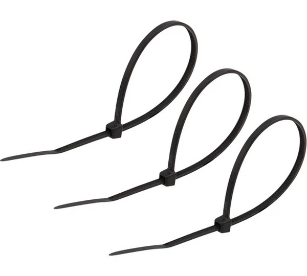 Стяжки нейлоновые REXANT 150x2,5мм, черная (25 шт/уп) 07-0151-25