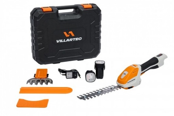 Аккумуляторные ножницы для травы и кустов VILLARTEC HA1462