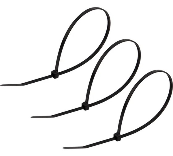 Стяжки нейлоновые REXANT 300x3,6мм, черная (100 шт/уп) 07-0301
