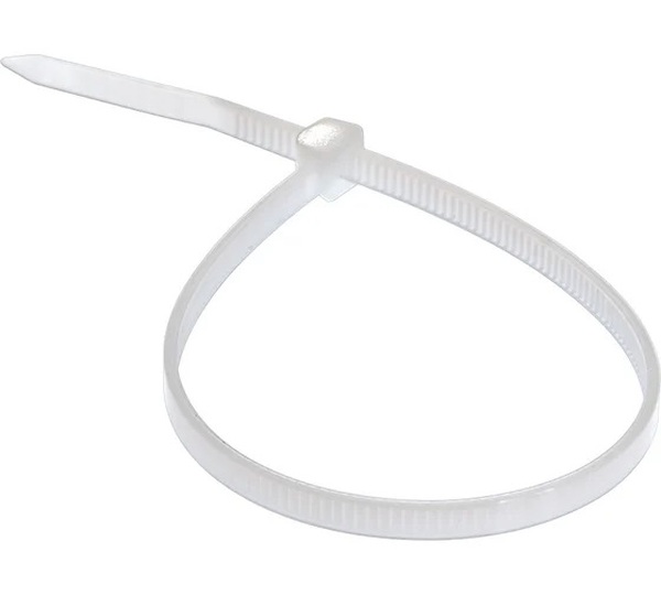 Стяжки нейлоновые REXANT 300x3,6мм, белая (100 шт/уп) 07-0300