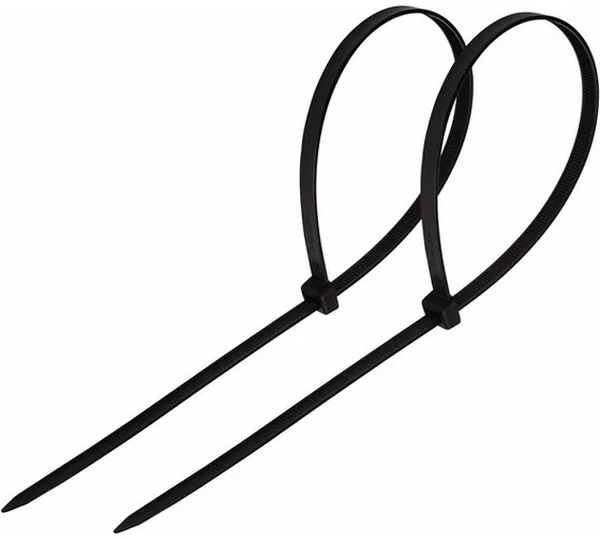 Стяжки нейлоновые REXANT 250x4,8мм, черная  100 шт/уп  07-0251-5