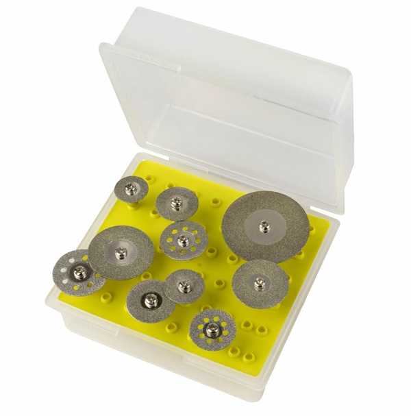 Набор алмазных дисков DLT c титановым покрытием для гравера 10шт 1500