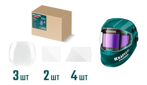 Набор защитных стёкол KRAFTOOL для маски сварщика PANZER мод.11061 11061-SG