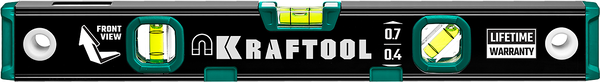 Уровень KRAFTOOL 400мм магнитный усиленный профиль с зеркальным глазком 34785-40