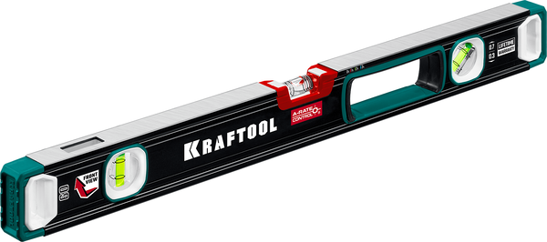 Уровень KRAFTOOL A-RATE CONTROL 600мм с зеркальным глазком сверхпрочный 34986-60