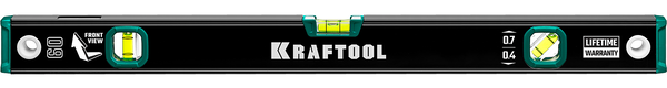 Уровень KRAFTOOL 600мм с зеркальным глазком 34781-60
