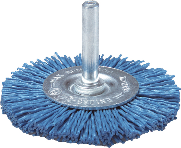 Щетка нейлоновая Makita дисковая  d63 мм, синяя, G240, 6 мм  D-45630