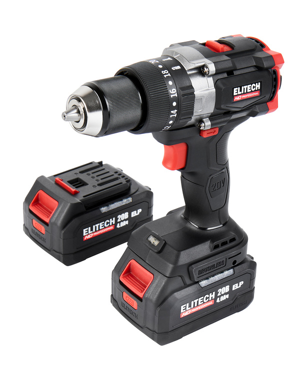 Аккумуляторная дрель-шуруповерт ELITECH HD CD 20BL2 (E2201.042.02)