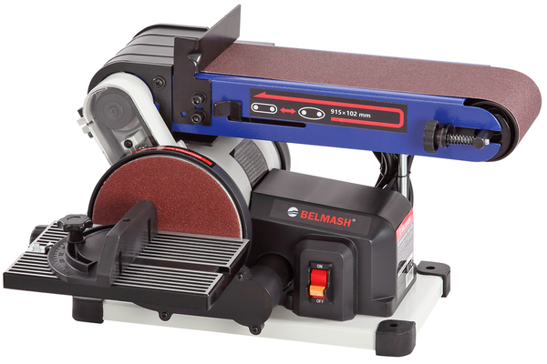 Станок шлифовальный ленточно-дисковый BELMASH BDG 100/152L S221A