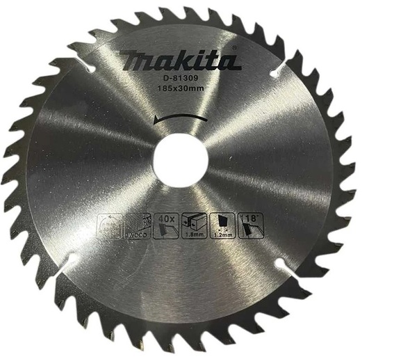 Диск пильный по дереву Makita 185*30/20*1.8/1.2*40T D-81309