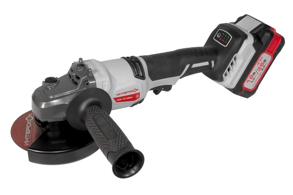 Аккумуляторная угловая шлифовальная машина Интерскол УШМ-125/36ВМЭ 2 акб и зу 956.2.2.70