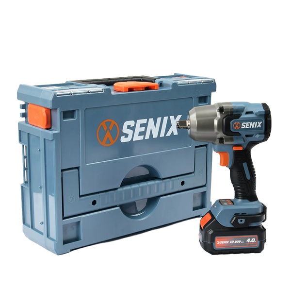 Аккумуляторный гайковерт SENIX ударный X2 20V, 750Нм, 0-2300 об/мин., 1акб, 1зу PDWX2-M7-EU