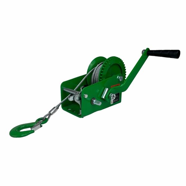 Лебедка ручная барабанная HITCH HW 1100, 1100кг, канат 10м SZ073149