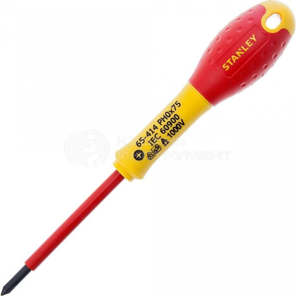 Отвертка диэлектрическая Stanley Fatmax РH0*75мм 0-65-414