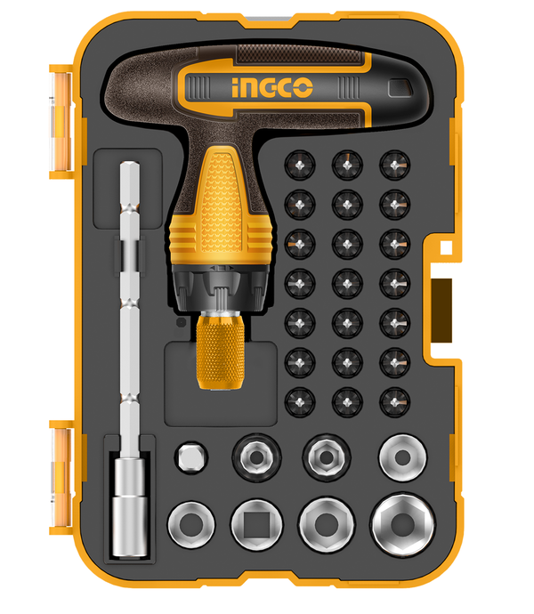 Отвертка наборная INGCO Т-образная 31 предм. (642529) HKSDB0318